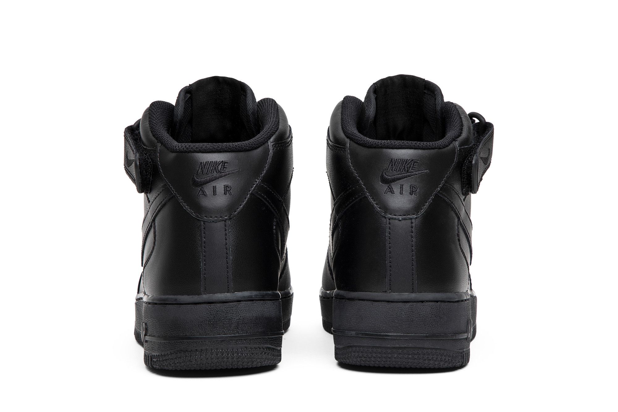 Sizing Nike Air Force 1 Mid '07 'Triple Black' Hitam Total 315123-001