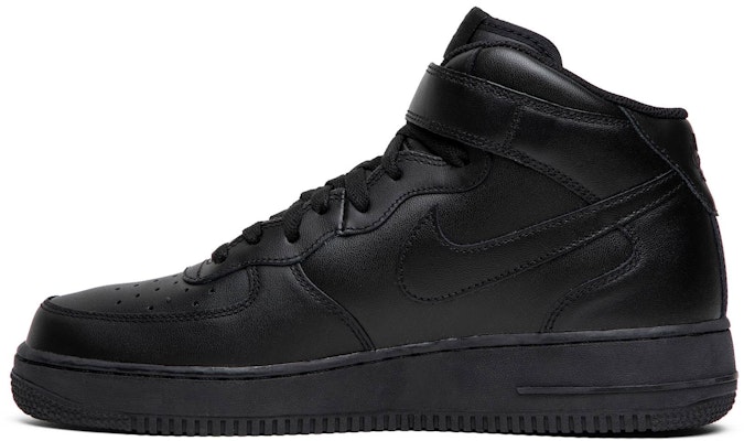 Nike Air Force 1 Mid '07 'Triple Black' 315123-001 Lookbook Nike Air Force 1 Mid '07 'Triple Black' 315123-001