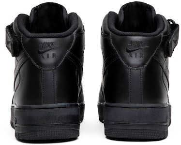 ナイキ エアフォース1 ミッド '07 トリプルブラック 315123-001 Details for ナイキ エアフォース1 ミッド '07 トリプルブラック 315123-001
