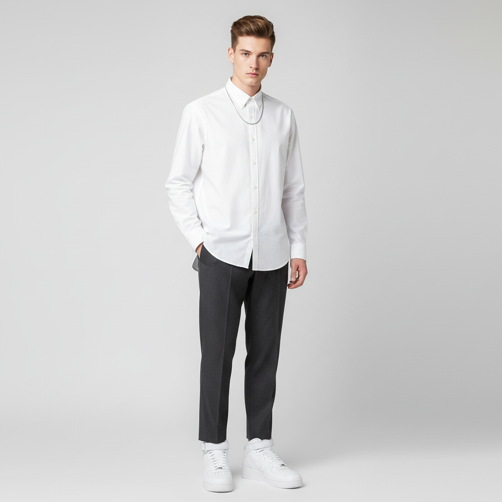 Lookbook 耐吉空军一号中筒'07'全白' CW2289-111