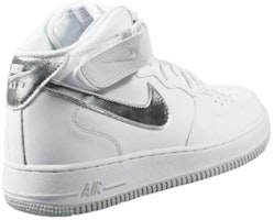 ナイキ エアフォース1 ミッド '07 白/銀 315123-109 Shop ナイキ エアフォース1 ミッド '07 白/銀 315123-109