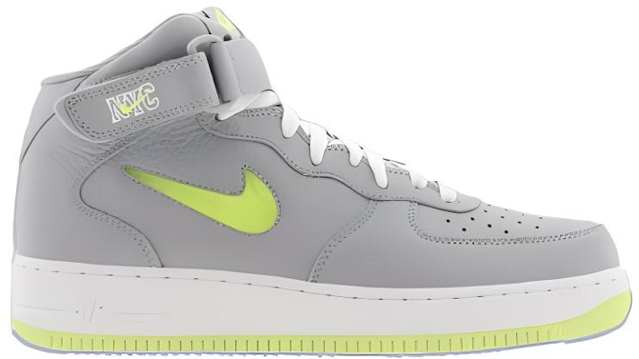 耐克空军一号中帮'07 狼灰伏特绿' 315123-070 Order 耐克空军一号中帮'07 狼灰伏特绿' 315123-070