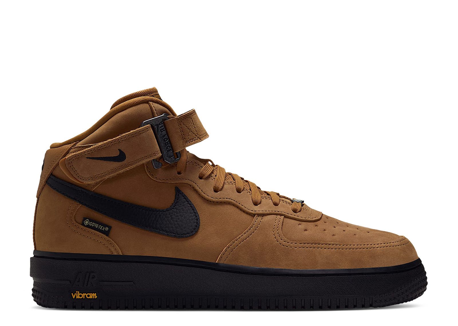 Nike Air Force 1 Mid '07 GORE-TEX Vibram 'Wheat Total Orange Black' IO1875-700