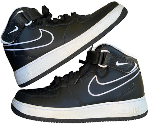 Nike Air Force 1 Mid '07 Cuero 'Negro Blanco' AQ8650-001 Lookbook Nike Air Force 1 Mid '07 Cuero 'Negro Blanco' AQ8650-001