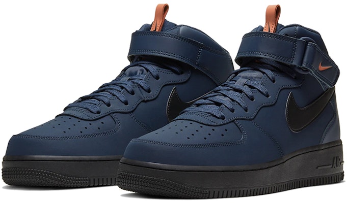 耐克空军一号中帮 '深蓝' BQ4592-400 Lookbook 耐克空军一号中帮 '深蓝' BQ4592-400