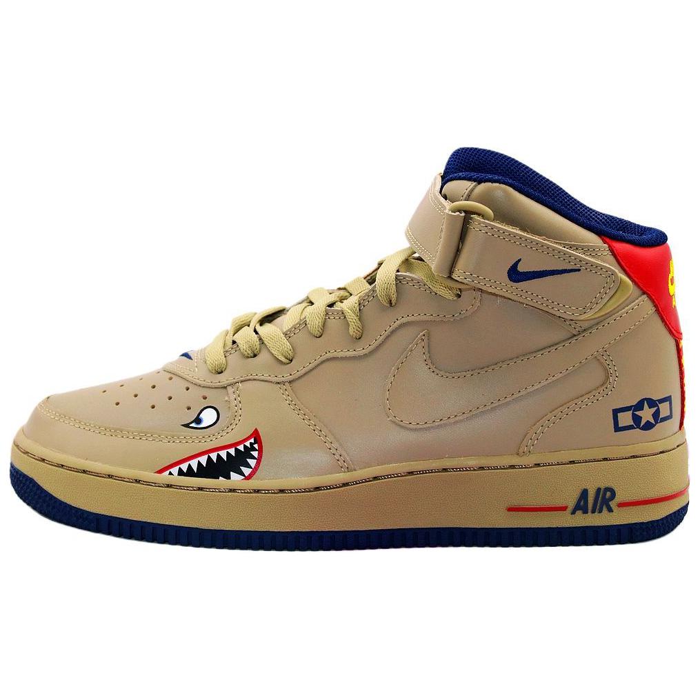 Buy Nike Air Force 1 Mid 萬用休閒 輕鬆舒適 耐磨防滑 中筒 板鞋 男款 棕黃