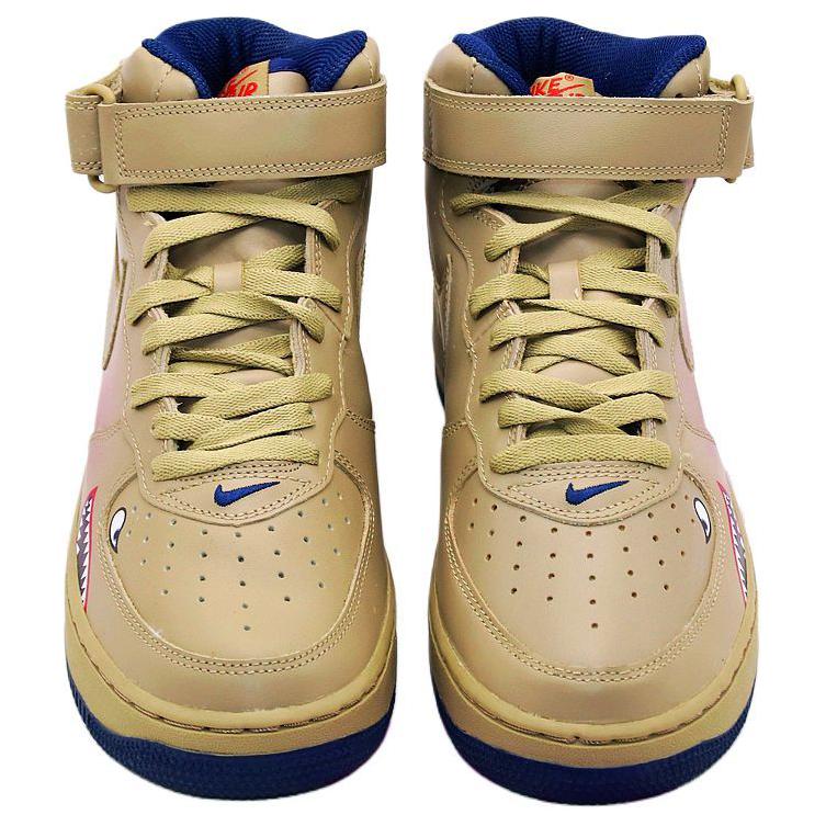 Order Nike Air Force 1 Mid 萬用休閒 輕鬆舒適 耐磨防滑 中筒 板鞋 男款 棕黃