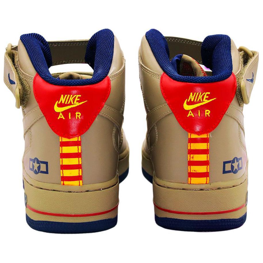 Lookbook Nike Air Force 1 Mid 萬用休閒 輕鬆舒適 耐磨防滑 中筒 板鞋 男款 棕黃