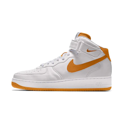 Nike Air Force 1 Mid By You Custom 'White Orange'