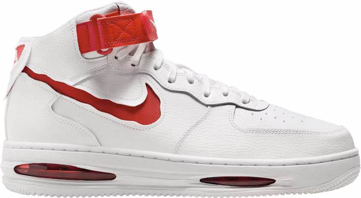 Nike Air Force 1 Mid 防滑耐磨 中筒 板鞋 男款 白紅 Buy Nike Air Force 1 Mid 防滑耐磨 中筒 板鞋 男款 白紅