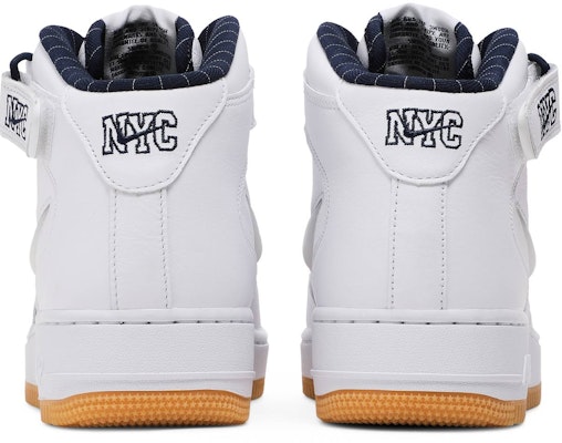 Nike Air Force 1 Mid Jewel QS 'NYC - Yankees' en Español DH5622-100 Details for Nike Air Force 1 Mid Jewel QS 'NYC - Yankees' en Español DH5622-100