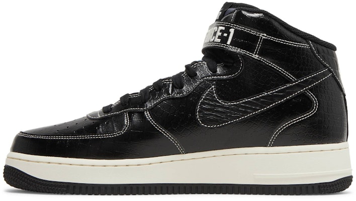 Nike Air Force 1 Mid LX 'Black/Black/Pale Ivory' DV1029-010 Lookbook Nike Air Force 1 Mid LX 'Black/Black/Pale Ivory' DV1029-010
