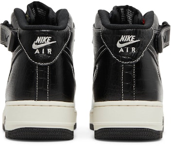 ナイキ エアフォース1 ミッド LX ブラック/ペールアイボリー DV1029-010 Details for ナイキ エアフォース1 ミッド LX ブラック/ペールアイボリー DV1029-010