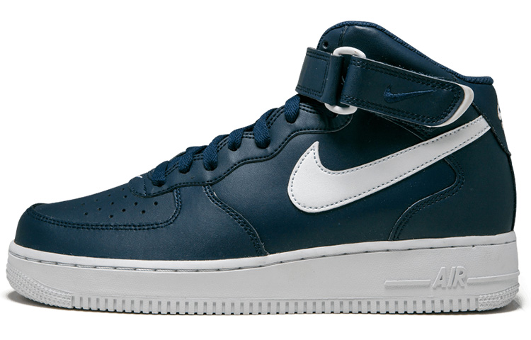 Buy 耐克空军1号中帮午夜海军蓝白款 315123-407