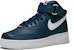 Nike Air Force 1 Mid Midnight Navy Putih 315123-407