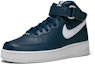 Lookbook Nike Air Force 1 Mid Midnight Navy Putih 315123-407