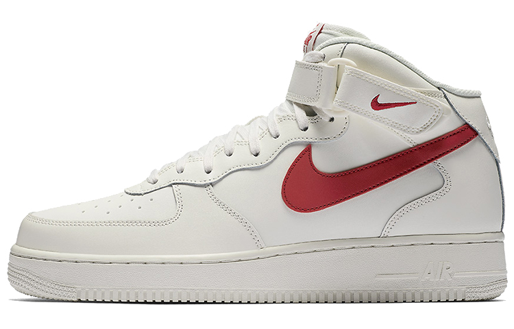 Buy 耐吉空軍一號中筒帆白大學紅 315123-126