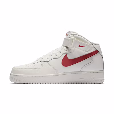 Nike Air Force 1 Mid Sail University Red