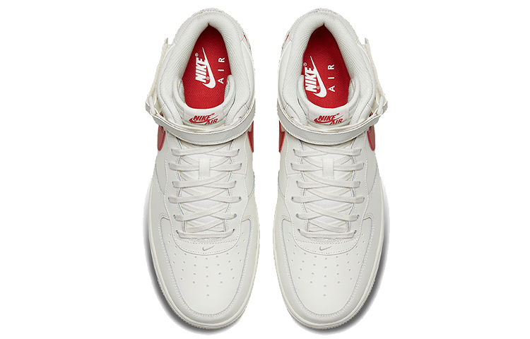 Shop 耐吉空軍一號中筒帆白大學紅 315123-126