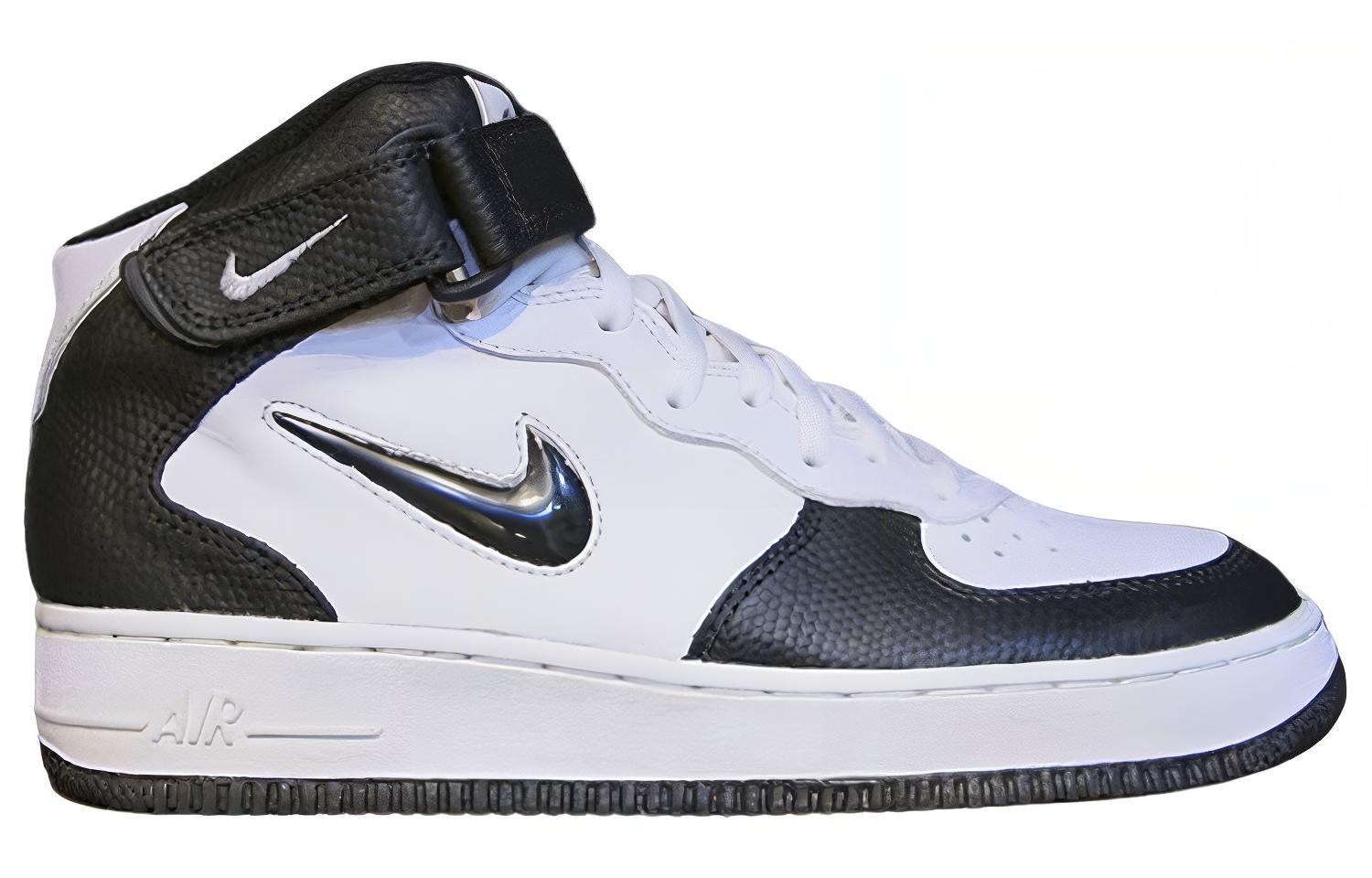 Nike Air Force 1 Mid Sc/Liz 'Black White' 圖 2