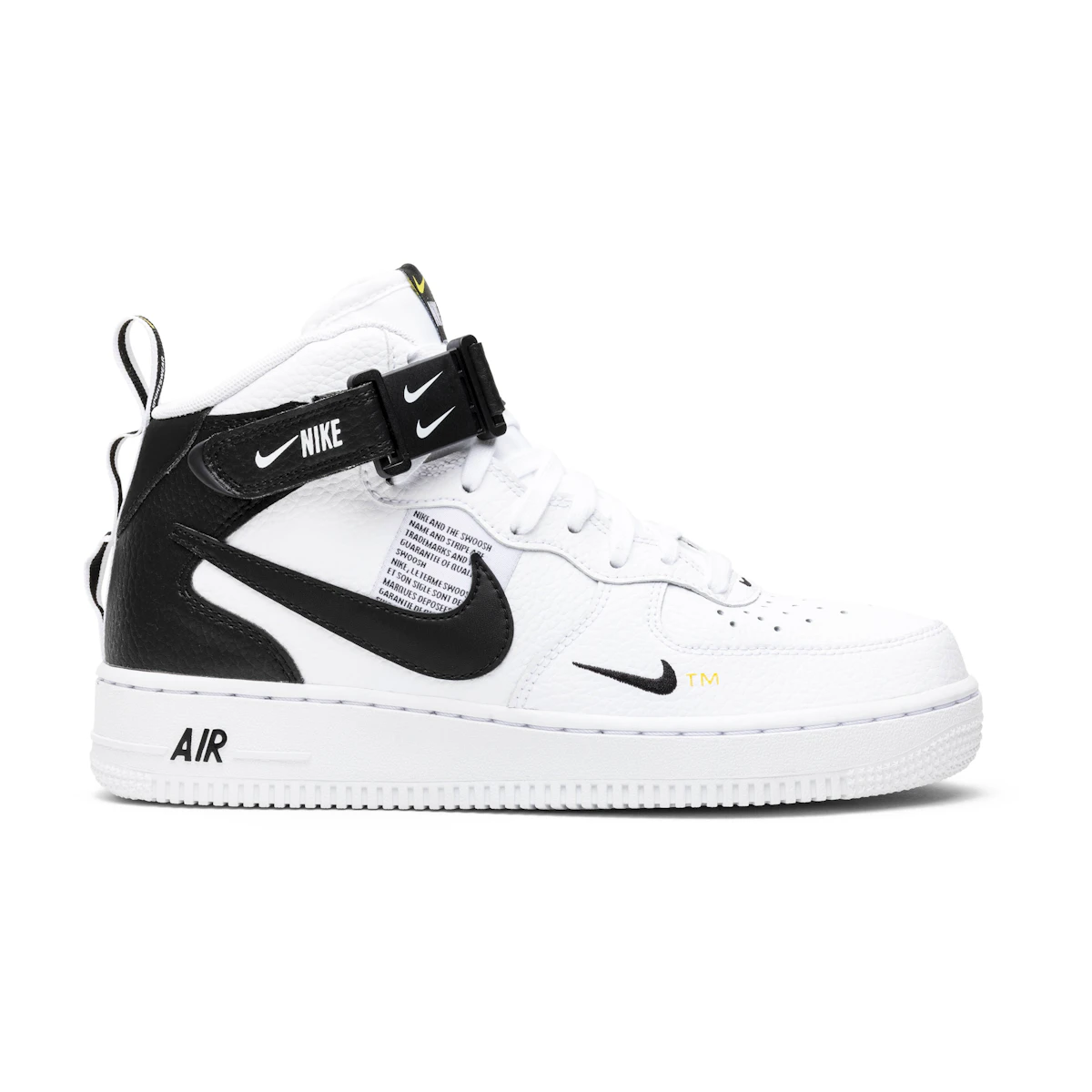 NIKE AIR FORCE 1 MID WHITE BLACK 新品未使用 ナイキ エアフォース1 ミッド ユーティリティ 白黒 804609-103を