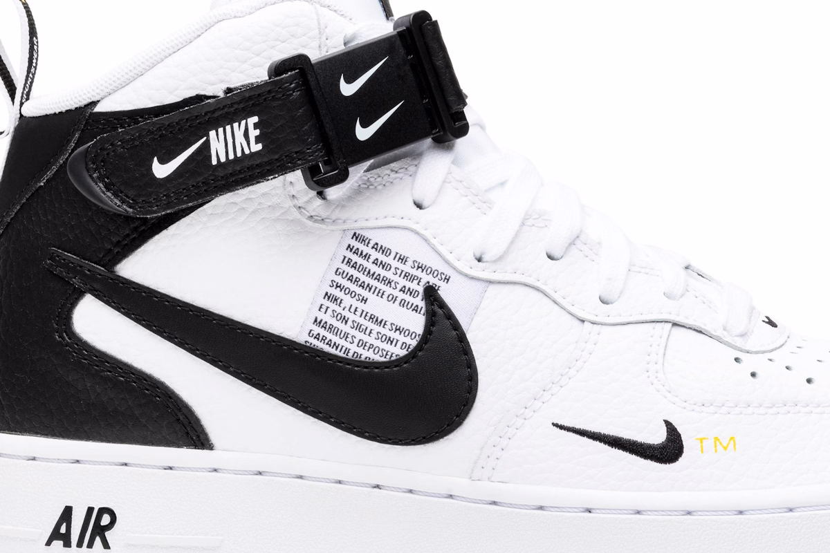 Nike Air Force 1 Mid Utility White Black 804609-103