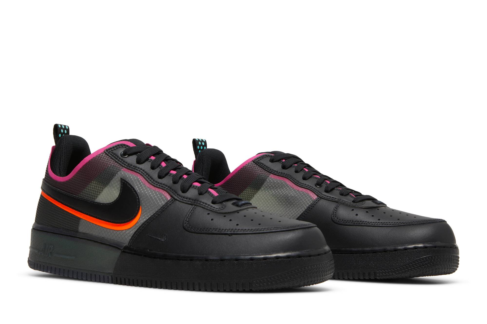 Cheap Nike Air Force 1 React '黑色霓虹' DH7615-001