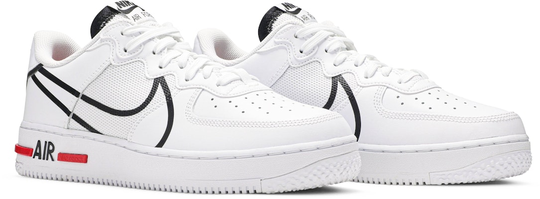 Air force 1 sales white black red
