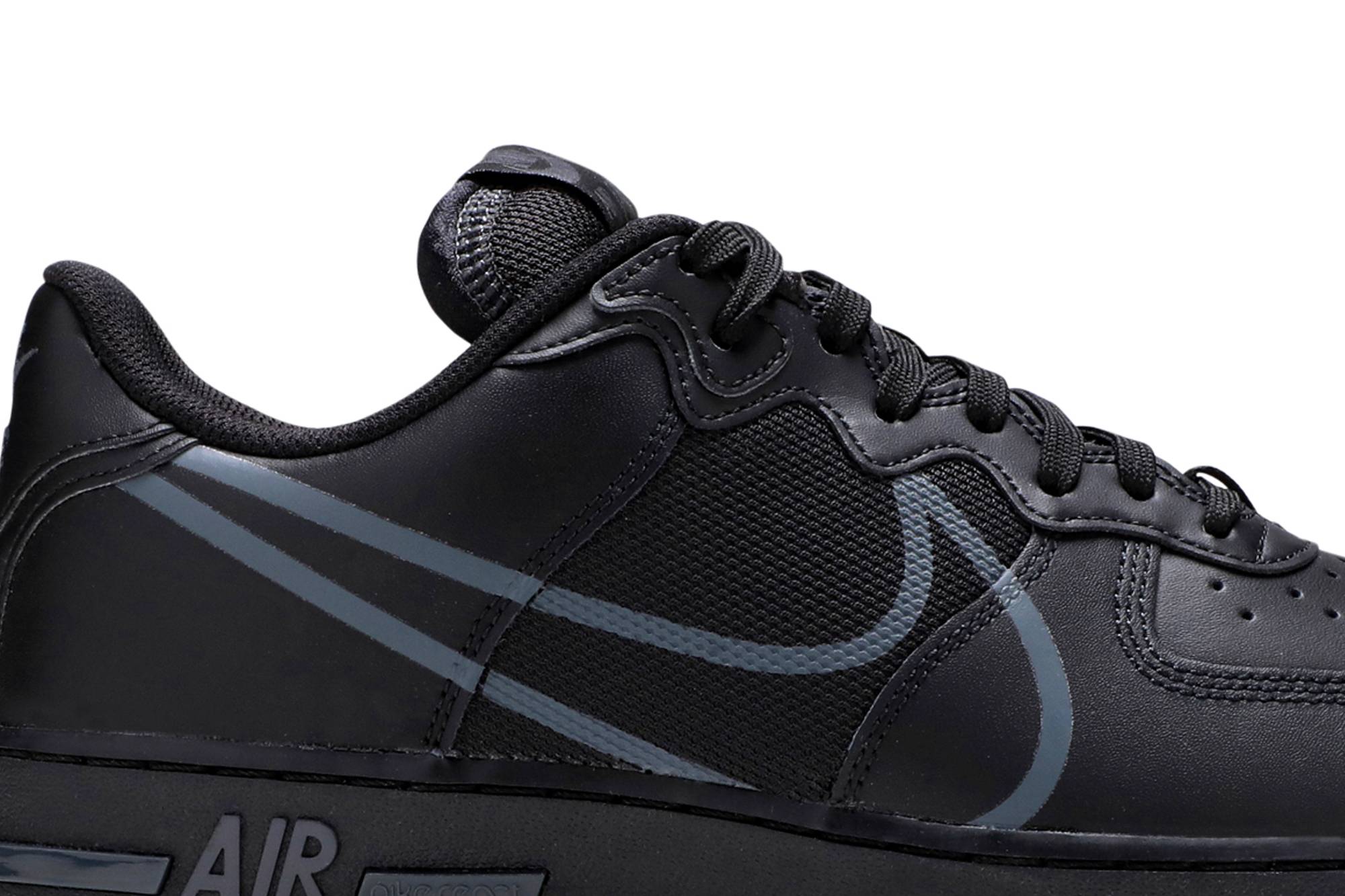 nike air force 1 react black anthracite