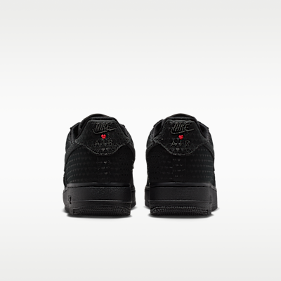 Details for Nike Air Force 1 Retro "Valentine''s Day" Hitam/University Merah/Hitam IB6836-001