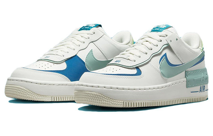 Lookbook 耐克 空军1号 Shadow '白色工业蓝青色' DZ1847-101