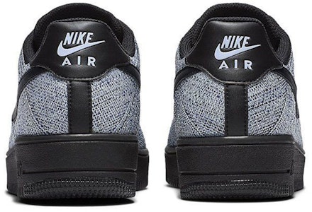 Nike Air Force 1 Low Flyknit 織物 低筒休閒板鞋 灰黑 Shop Nike Air Force 1 Low Flyknit 織物 低筒休閒板鞋 灰黑