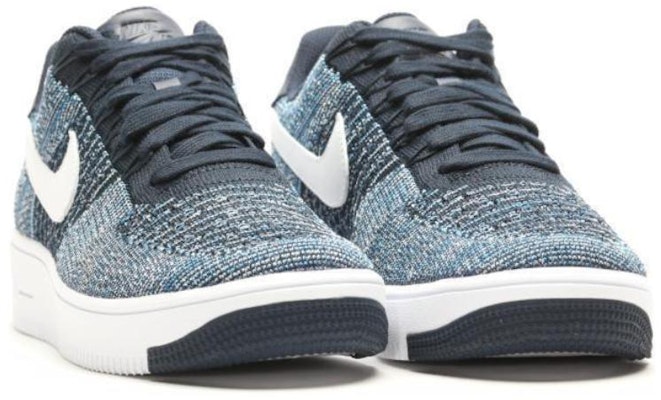 Nike Air Force 1 Ultra Flyknit Low 'Obsidian' Sneakers 817419-400 Lookbook Nike Air Force 1 Ultra Flyknit Low 'Obsidian' Sneakers 817419-400