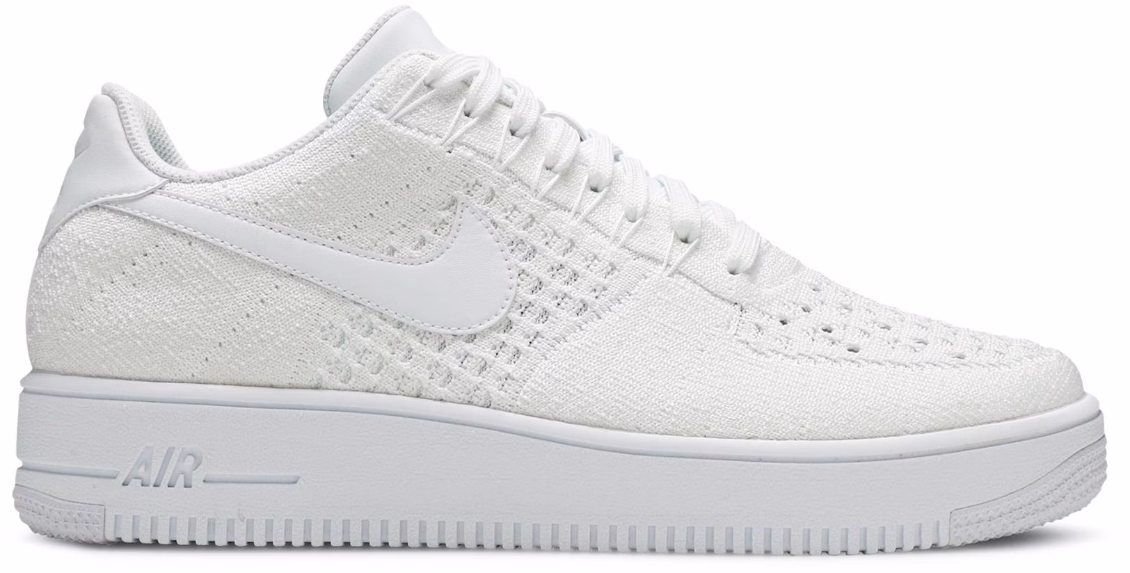 Nike air force flyknit 2025 low white