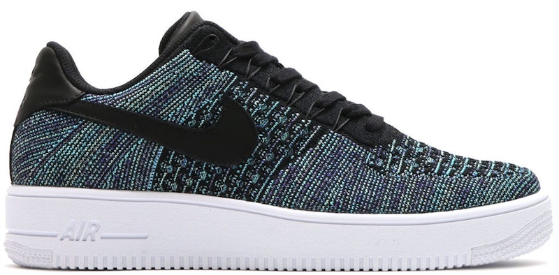 af1 flyknit low black