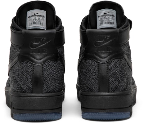 Nike Air Force 1 Ultra Flyknit Mid 'Dark Grey' Black 817420-001 Details for Nike Air Force 1 Ultra Flyknit Mid 'Dark Grey' Black 817420-001