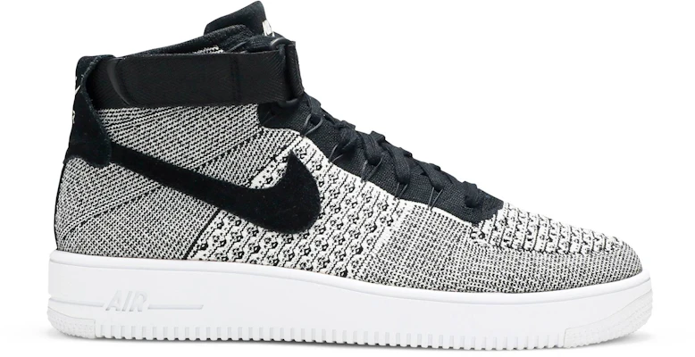 Air force 1 ultra top flyknit mid black white