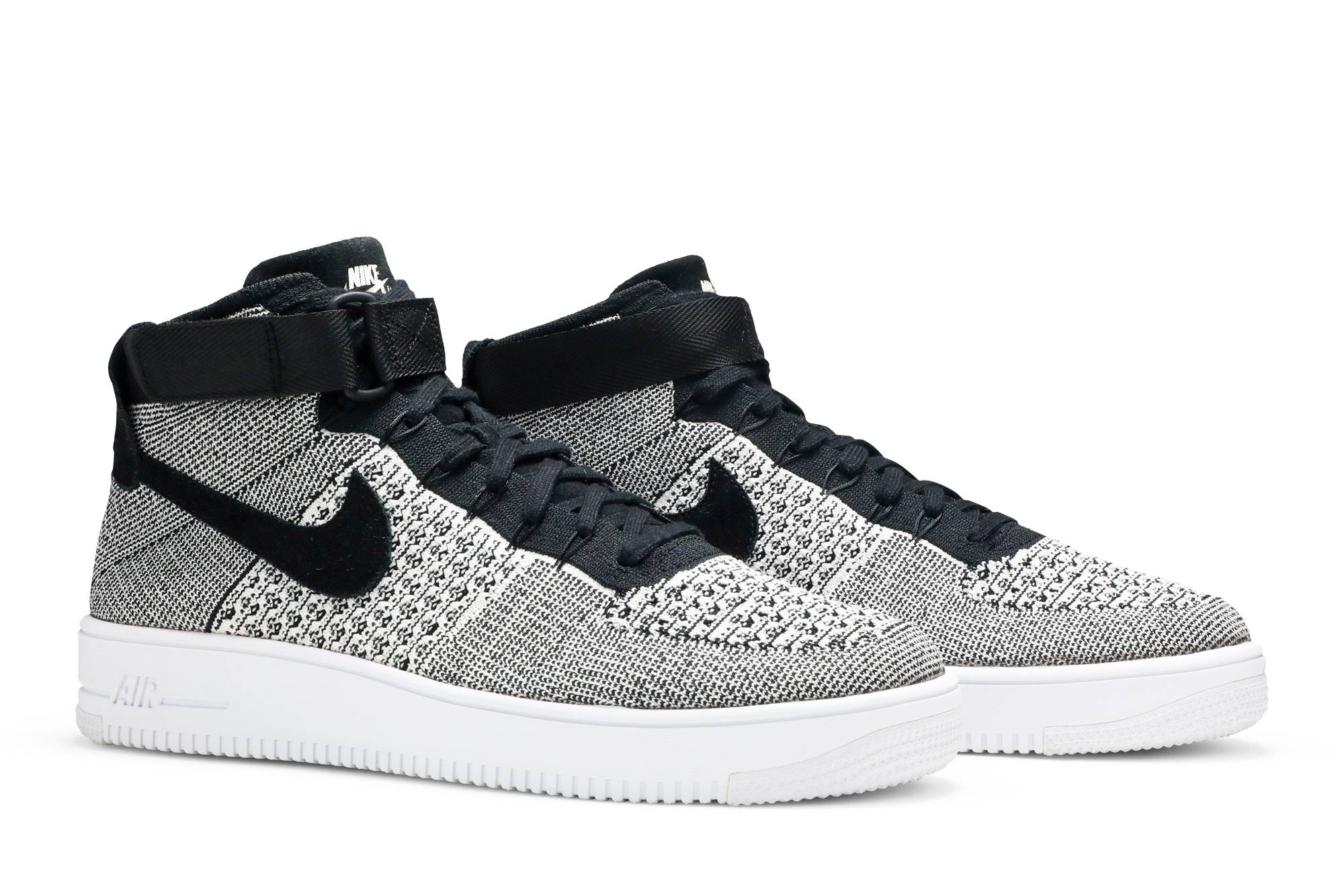 Beli Nike Air Force Ultra Flyknit Mid Black/Black 'White 817420