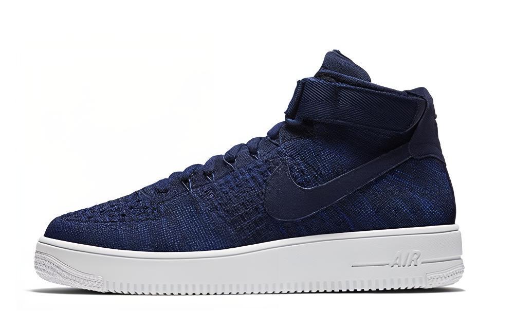 Buy Nike Air Force 1 Ultra Flyknit Mid Kolej Navy 817420-401