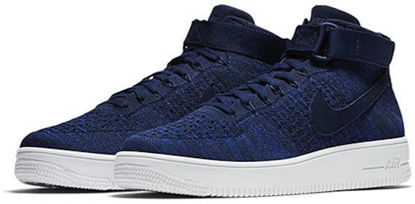 Nike Air Force 1 Ultra Flyknit Mid Kolej Navy 817420-401 Lookbook Nike Air Force 1 Ultra Flyknit Mid Kolej Navy 817420-401