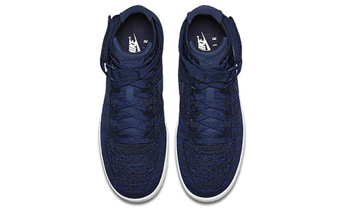Shop Nike Air Force 1 Ultra Flyknit Mid Kolej Navy 817420-401