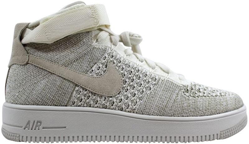 Buy Nike Air Force 1 Ultra Flyknit Mid Sail/Sail ‘Pale Grey 817420-101’