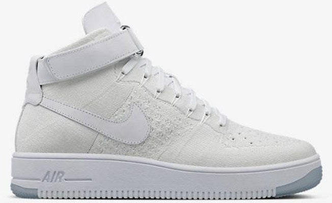 Air force 1 ultra 2025 flyknit mid triple white