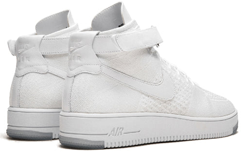 Lookbook 나이키 에어포스 1 울트라 플라이니트 미드 올흰 (Nike Air Force 1 Ultra Flyknit Mid All White) 817420-100