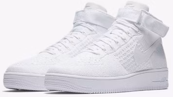 Nike Air Force 1 Ultra Flyknit Mid White/White 817420-102 Nike Air Force 1 Ultra Flyknit Mid White/White 817420-102