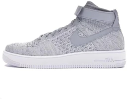 Nike Air Force 1 Ultra Flyknit Mid Wolf Grey / Wolf Grey ‘White 817420-003 Nike Air Force 1 Ultra Flyknit Mid Wolf Grey / Wolf Grey ‘White 817420-003