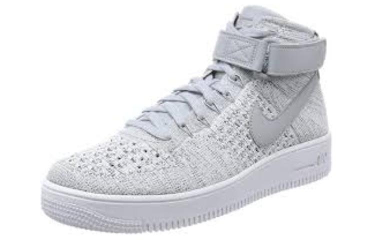 Order Nike Air Force 1 Ultra Flyknit Mid Grigio Lupo / Bianco 817420-003