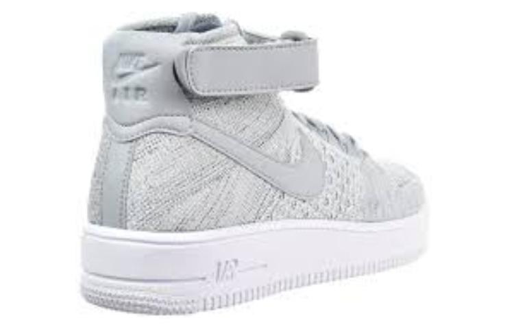 Lookbook Nike Air Force 1 Ultra Flyknit Mid Grigio Lupo / Bianco 817420-003