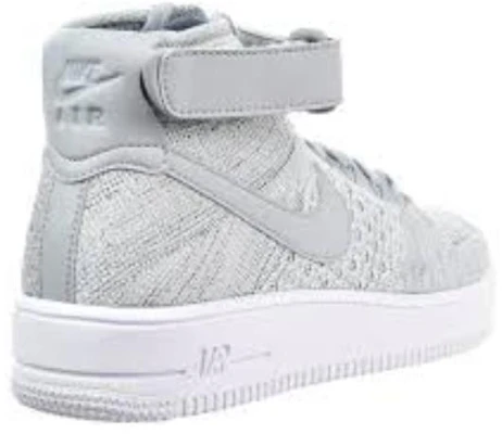 Nike Air Force 1 Ultra Flyknit Mid Grigio Lupo / Bianco 817420-003 Lookbook Nike Air Force 1 Ultra Flyknit Mid Grigio Lupo / Bianco 817420-003