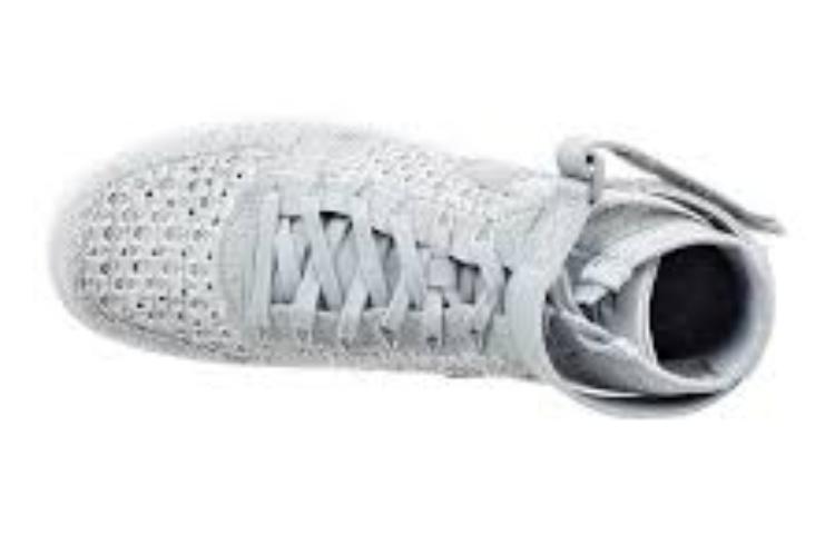 Shop Nike Air Force 1 Ultra Flyknit Mid Grigio Lupo / Bianco 817420-003